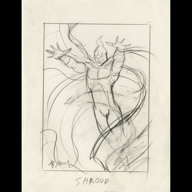 Shroud - Marvel Masterpieces Trading Card Art - Greg Hildebrandt  122068 Comic Art