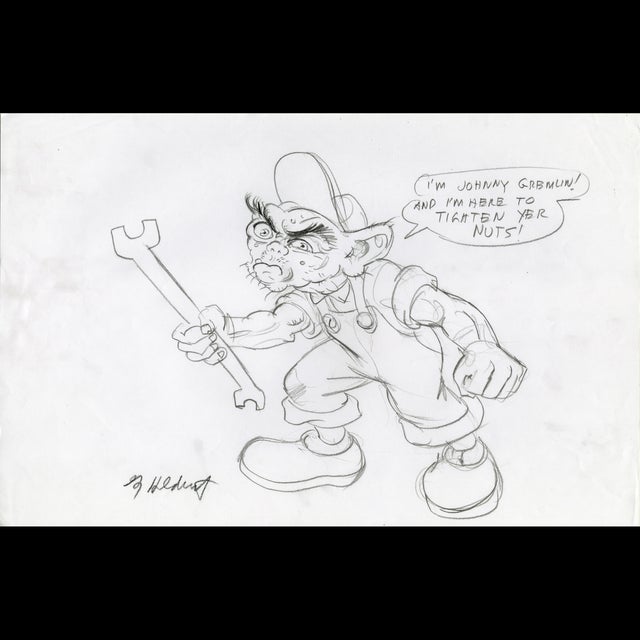 Johnny Gremlin - Brain Dump! - Greg Hildebrandt - 120617 Comic Art
