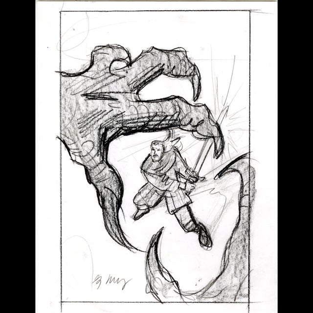 Cover Sketch for Dragonheart - Greg Hildebrandt - 118740 Comic Art