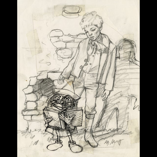 Davy and the Goblin - The Hole Keeper's Vacuum - Preliminary Sketch - Greg Hildebrandt - 122348 Comic Art