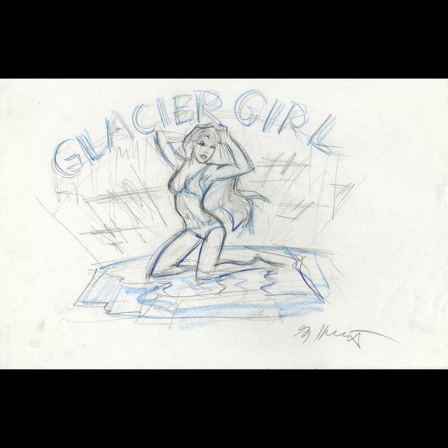 Glacier Girl - Airplane Pinup Art - Greg Hildebrandt - 122086 Comic Art