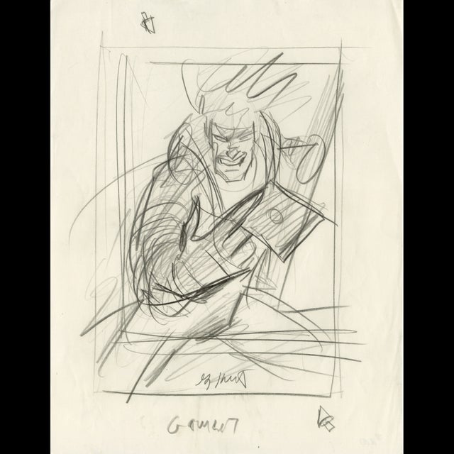 Gambit - Marvel Masterpieces Trading Card Art - Greg Hildebrandt  122070 Comic Art