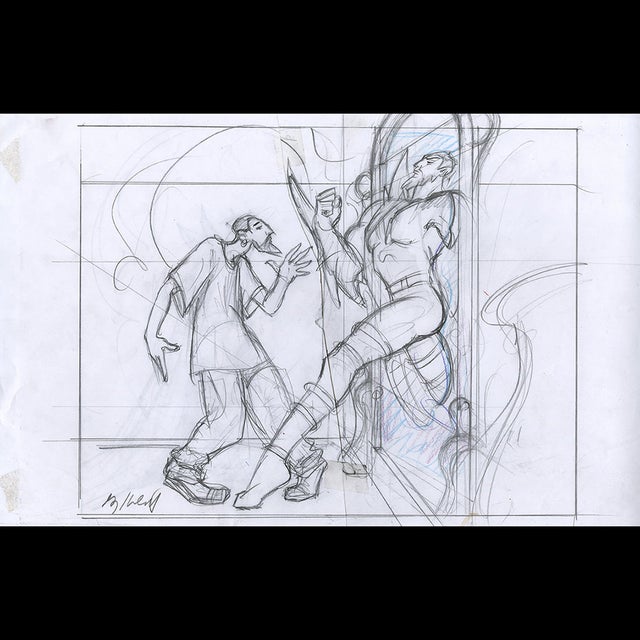 Magic the Gathering: Unhinged, Avatar of Me - Final Sketch - Greg Hildebrandt - 115487 Comic Art