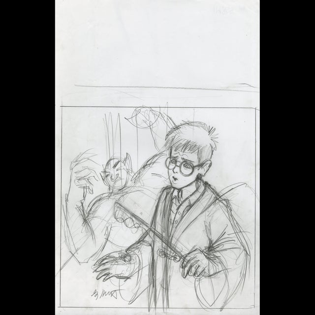 Troll Boogies - Harry Potter - Preliminary Sketch - Greg Hildebrandt - 119868 Comic Art