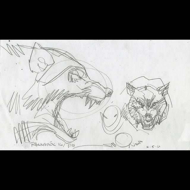 116034 - $200 - Walt Simonson - Wolves Comic Art