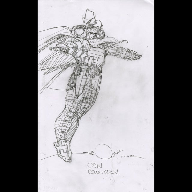 116761 - Walt Simonson - Odin Commission Comic Art