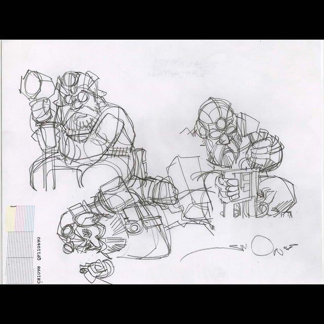 119067 - $225 - Walt Simonson - Dwarves - Ragnarok Comic Art