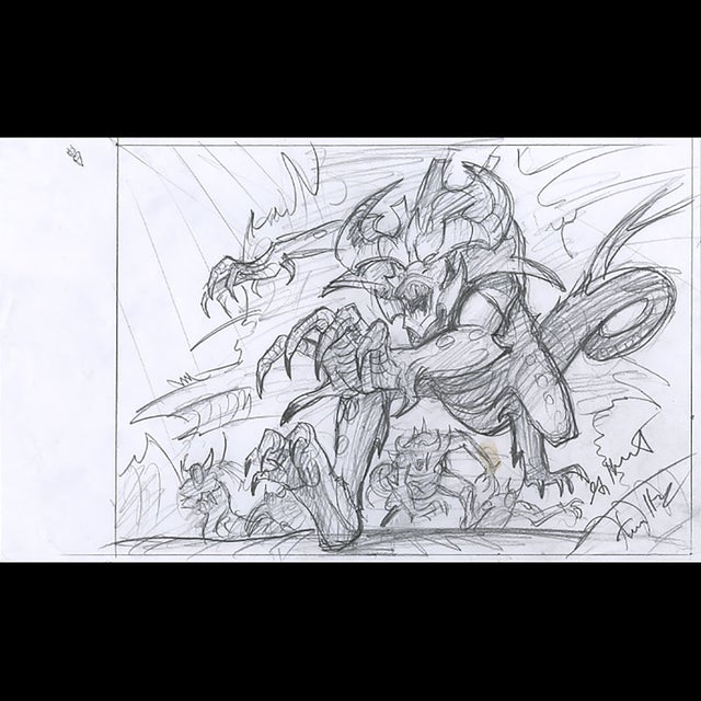 Magic the Gathering: Fangren Firstborn Preliminary Sketch - Greg and Tim Hildebrandt - 115657 Comic Art