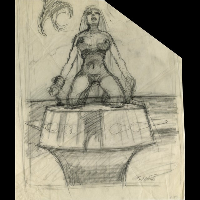 Shackled Princess - Verkerke Poster Sketch - Greg Hildebrandt - 111114 Comic Art
