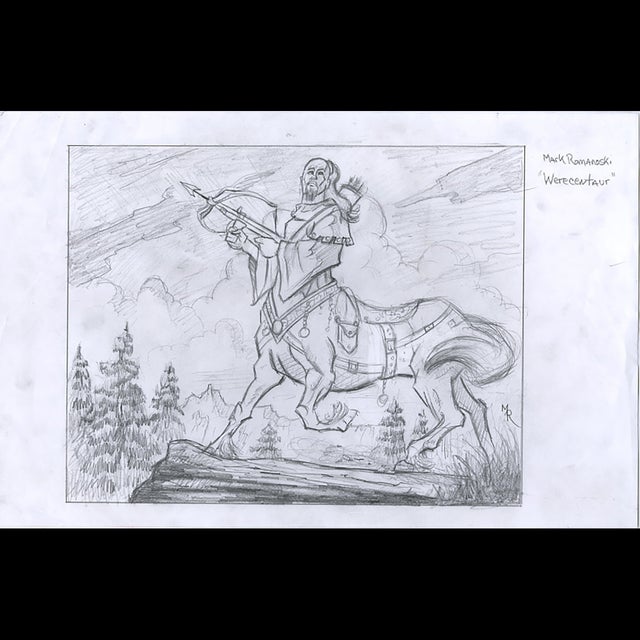 Magic the Gathering: Seaton's Scout - Final Sketch - Mark Romanoski - 115650 Comic Art