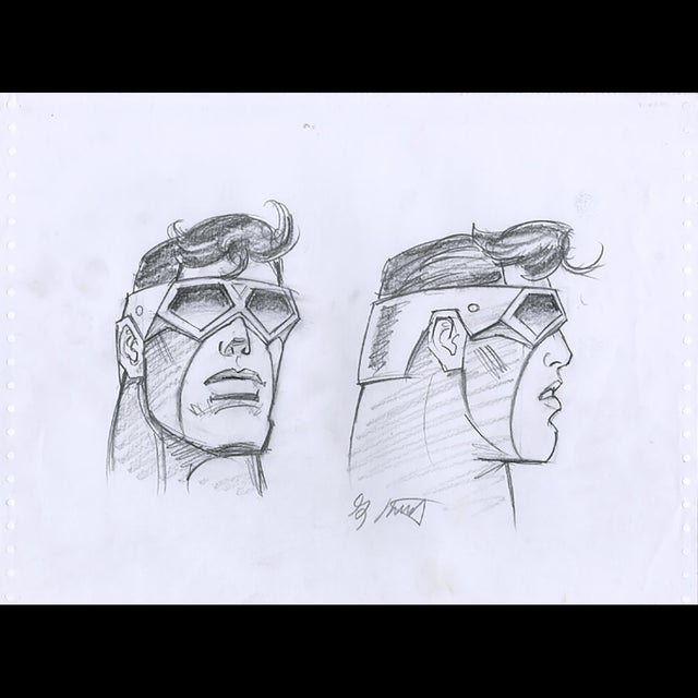 What if Stan Lee Created the DC Universe, Superman Head Study - Greg Hildebrandt - 115870 Comic Art