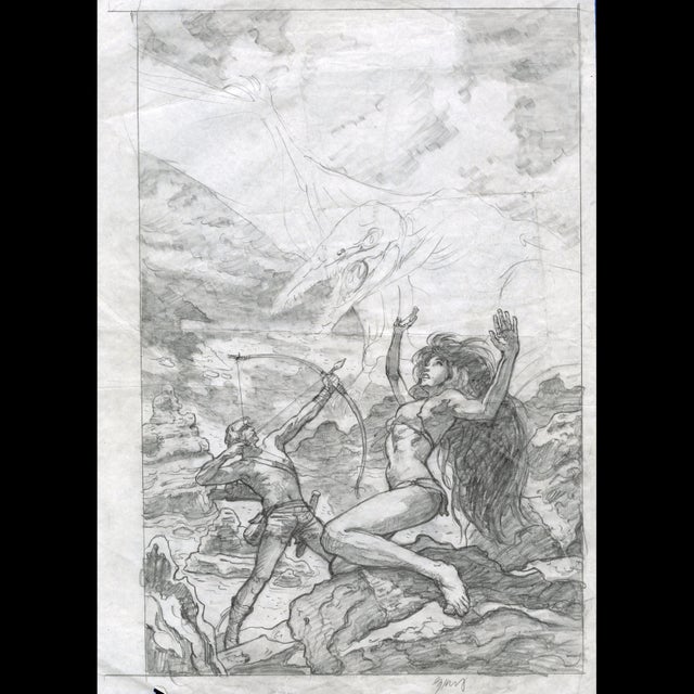 Sketch For Greg's Art Class 1981 - Greg Hildebrandt - 118339 Comic Art