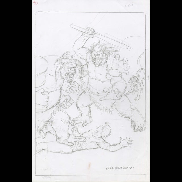 Flash Gordon - Preliminary Concept Sketch - Greg Hildebrandt - 113626 Comic Art