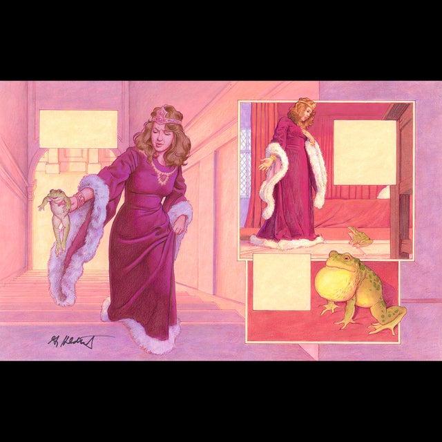 Brothers Grimm Fairy Tales 1993 - The Frog Prince pg. 7-8 - Greg Hildebrandt - 107220 Comic Art