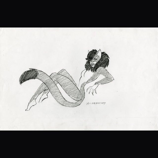 Meow, Concept Sketch For an Animation Project - Greg Hildebrandt - 113682 Comic Art