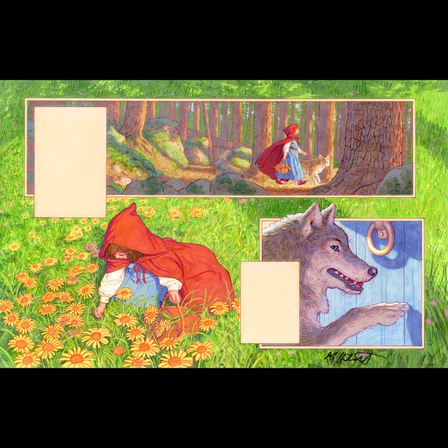 Grimm's Fairy Tales 1993 - Red Riding Hood pg. 3-4 - Greg Hildebrandt - 107205 Comic Art