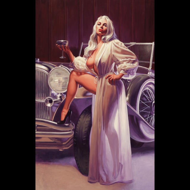 10 - Champagne Taste - American Beauties High-End Pinup Giclee� on Canvas - 107634 - 17x25 Comic Art