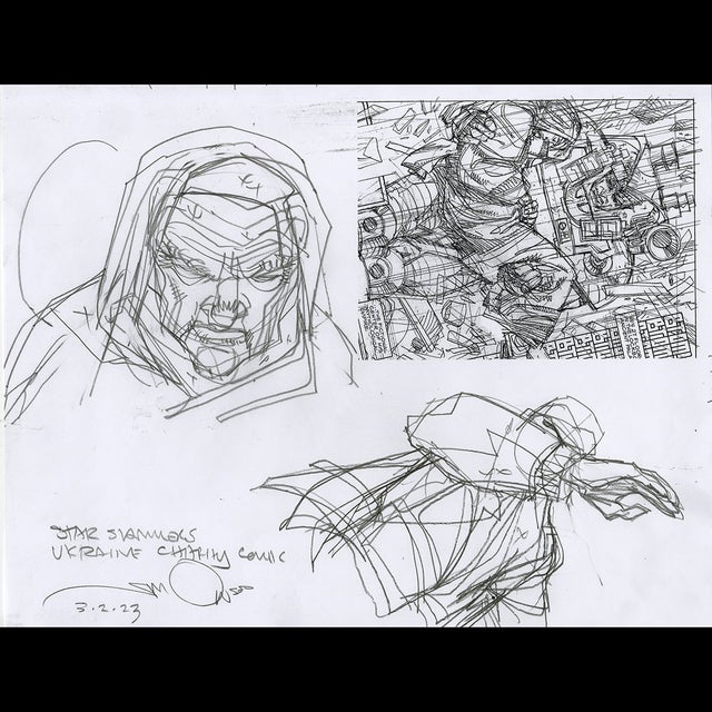 116798 - Walt Simonson - Star Slammers - Ukraine Charity Comic Comic Art