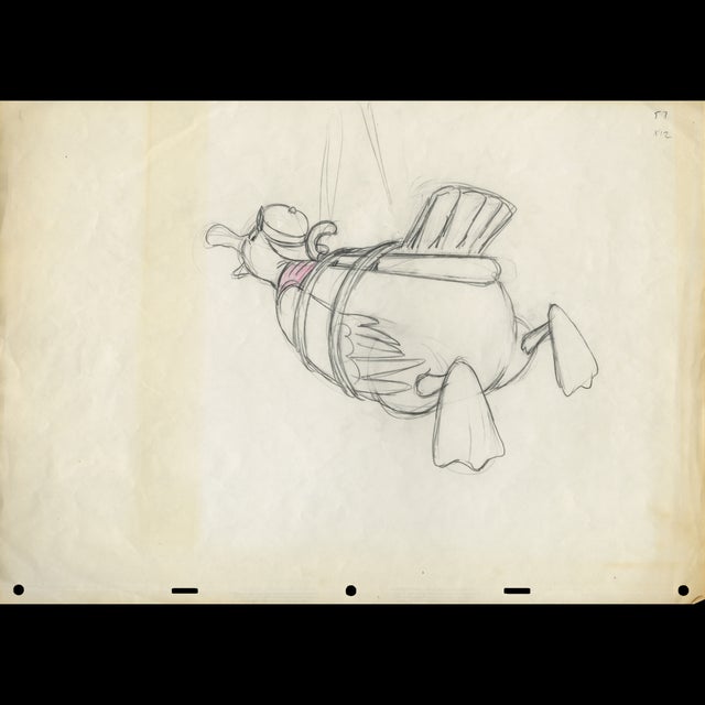 121920 - Disney Animation Orville Back Sketch 2 Comic Art