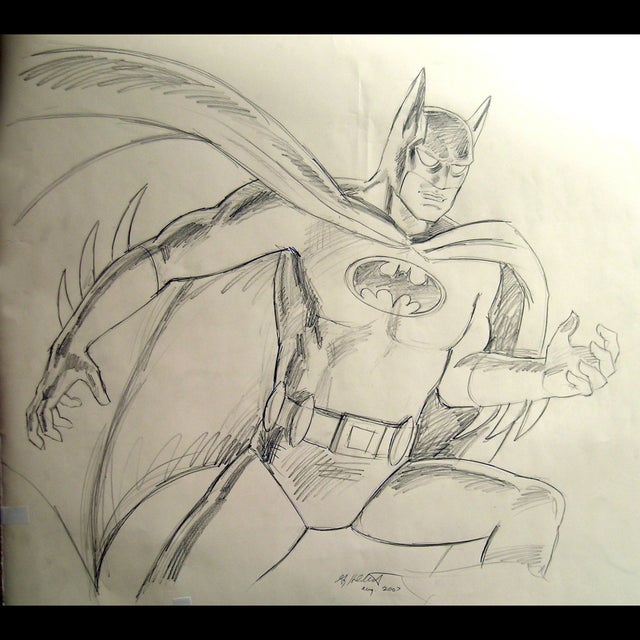 Batman - DC panorama - FINAL SKETCH - Greg Hildebrandt - 107507 Comic Art