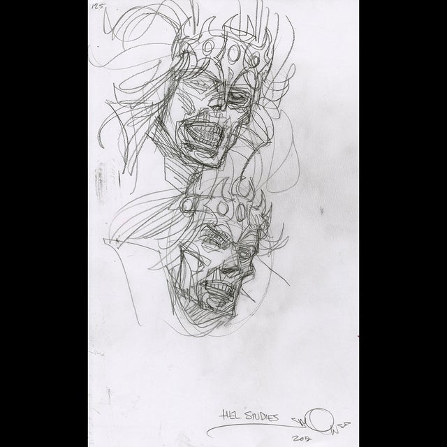 117411 - Walt Simonson - Hell Studies Comic Art