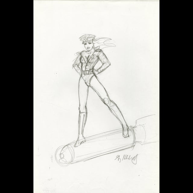 Pinup Sketch - American Beauties - Bombs Away - Preliminary Sketch - Greg Hildebrandt � 114337 Comic Art