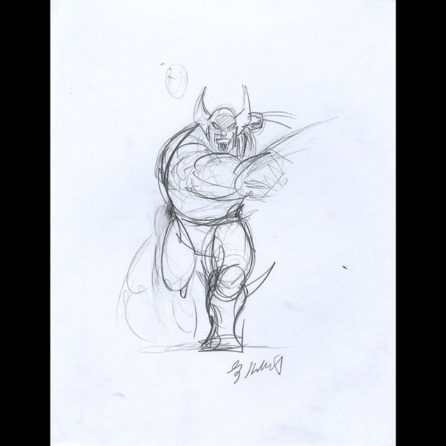 Wolverine - '94 Marvel Masterpieces Sketch - Greg Hildebrandt  122982 Comic Art