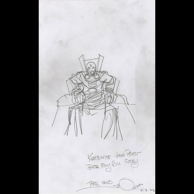116025 - $200 - Walt Simonson - Korbinite High Priest Comic Art