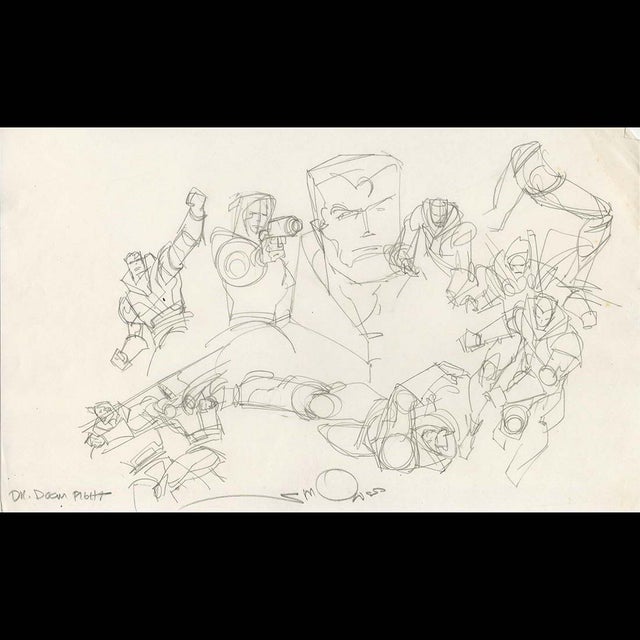 119133 - $400 - Walt Simonson - Dr. Doom. Fight Comic Art