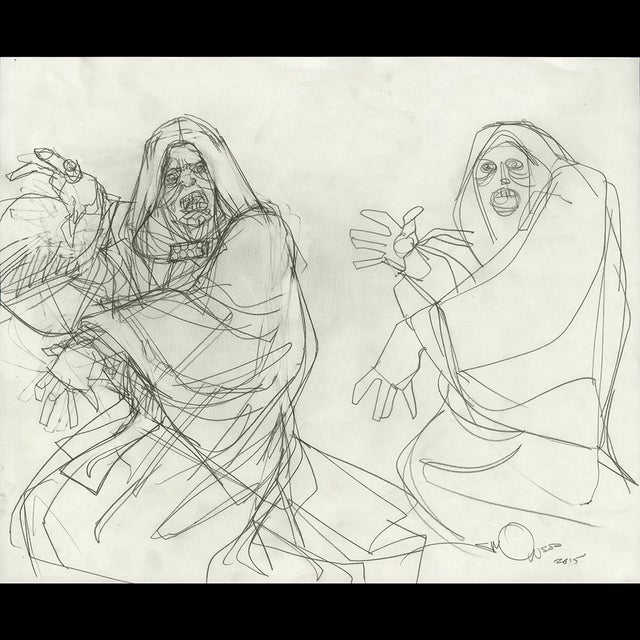 Star Wars #15 Cover Sketch: Emperor Palpatine - Preliminary Sketch - Walt Simonson - 117453 Comic Art