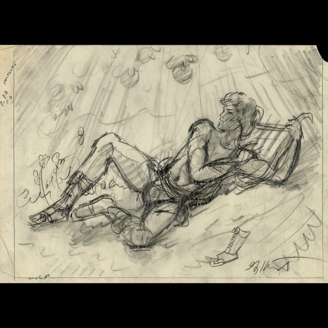 Apollo - Gods and Goddesses  1981 Preliminary Sketch  Greg Hildebrandt  122354 Comic Art