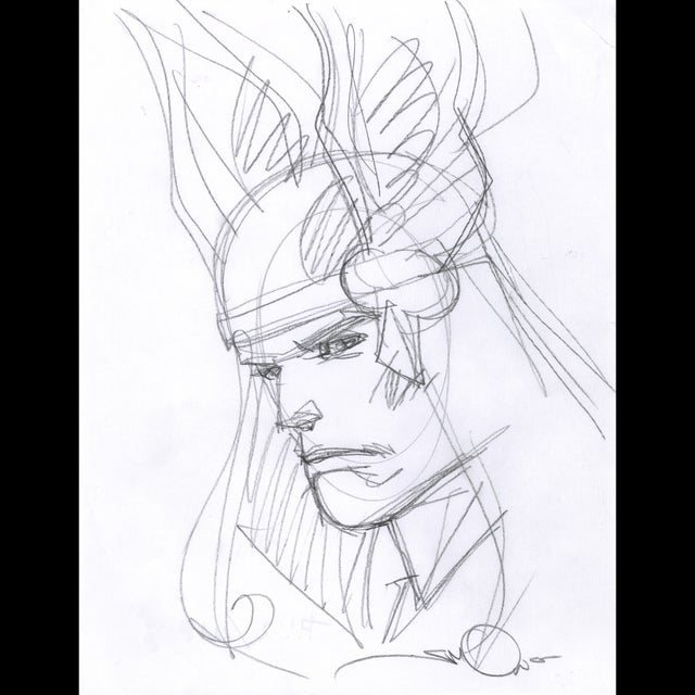 Thor - Marvel Comic Sketch - Walt Simonson - 120406 Comic Art
