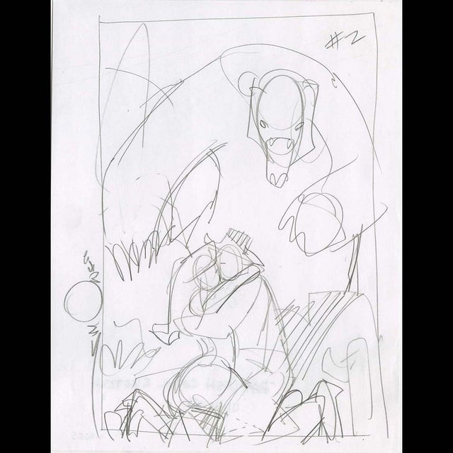 119055 - $125 - Walt Simonson - Bat Lash Comic Art