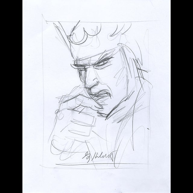 Loki - '94 Marvel Masterpieces Sketch - Greg Hildebrandt  122991 Comic Art