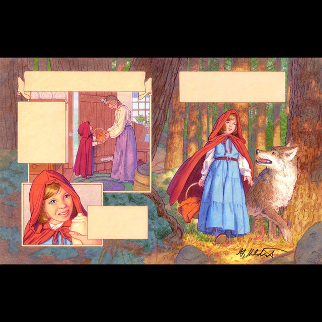 Grimm's Fairy Tales 1993 - Red Riding Hood pg. 1-2 - Greg Hildebrandt - 107204 Comic Art