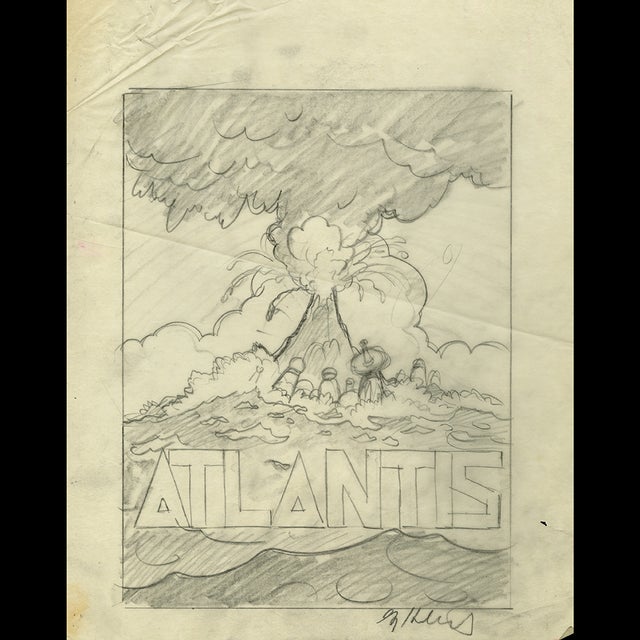 Cover Concept - Atlantis Sketch - Greg Hildebrandt - 122760 Comic Art