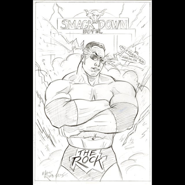 The Rock - Preliminary Sketch - Mark Romanoski - 117841 Comic Art