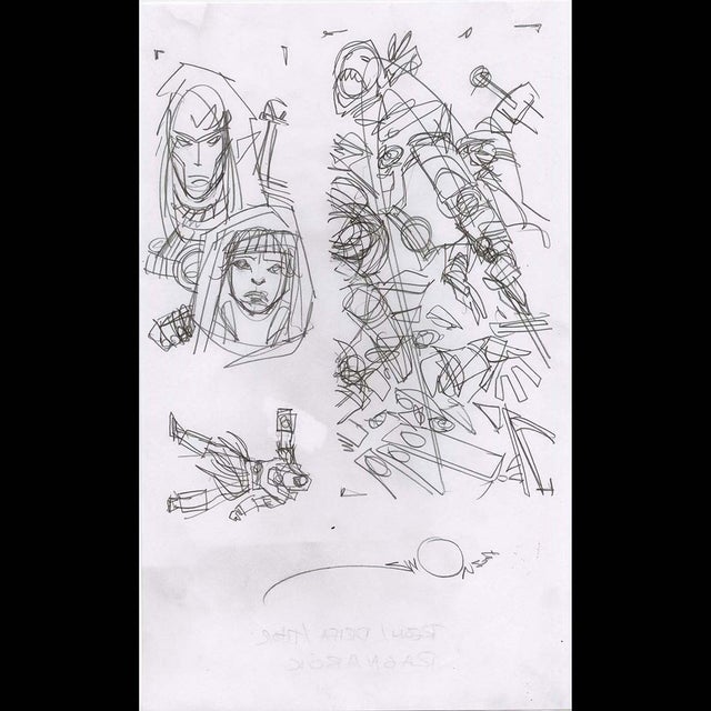 119115 - Walt Simonson - Reon, Drifa, and Thor Comic Art