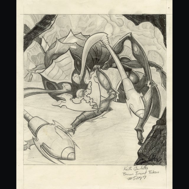 Insect Token - P - Magic The Gathering - Keith Garletts - 112920 Comic Art