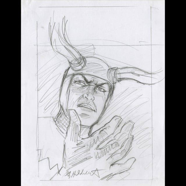 Loki - Marvel Comic Sketch - Greg Hildebrandt - 122027 Comic Art
