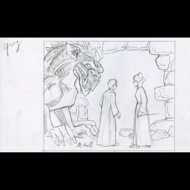 Sherbet Lemon - Harry potter - Preliminary Sketch - Greg Hildebrandt - 119852 Comic Art