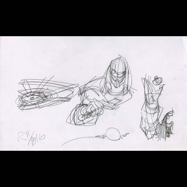 119155 - $150 - Walt Simonson - Ragnarok Sketch Comic Art
