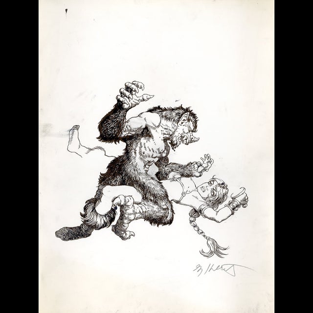 The Winged Beast - Inked Preliminary - Greg and Tim Hildebrandt - 118413 Comic Art