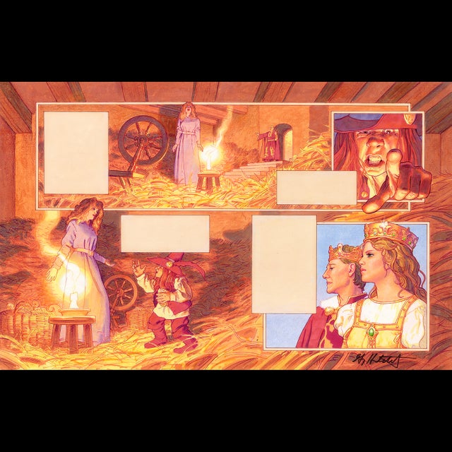 Grimms Fairy Tales 1993  Rumpelstiltskin pg. 5-6 - Greg Hildebrandt - 107196 Comic Art