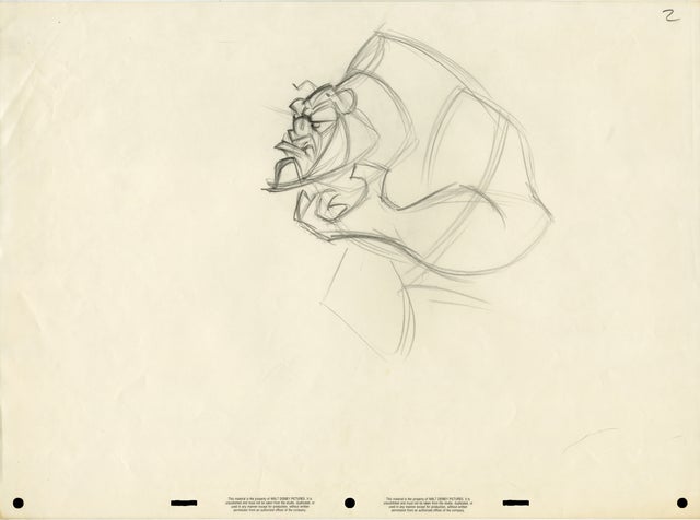 121705 - Disney Animation Beast Sketch 2 Comic Art