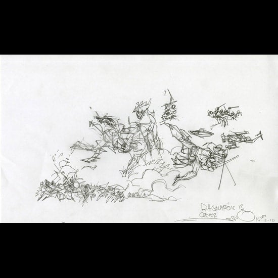 112970 - $75 - Walt Simonson - Ragnarok CVR Comic Art