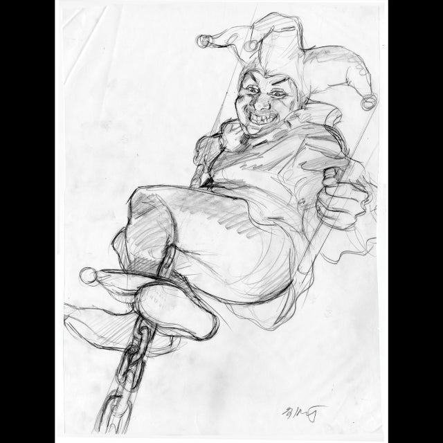 Hop Frog - Edgar Allan Poe - Preliminary Drawing - Greg Hildebrandt - 106351 Comic Art