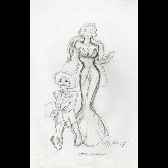 Spanky and Marilyn - Greg Hildebrandt - 122087 Comic Art