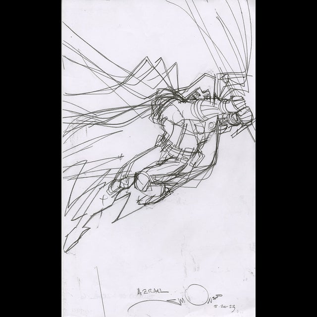 116794 - Walt Simonson - Sword of Azrael 6 Comic Art
