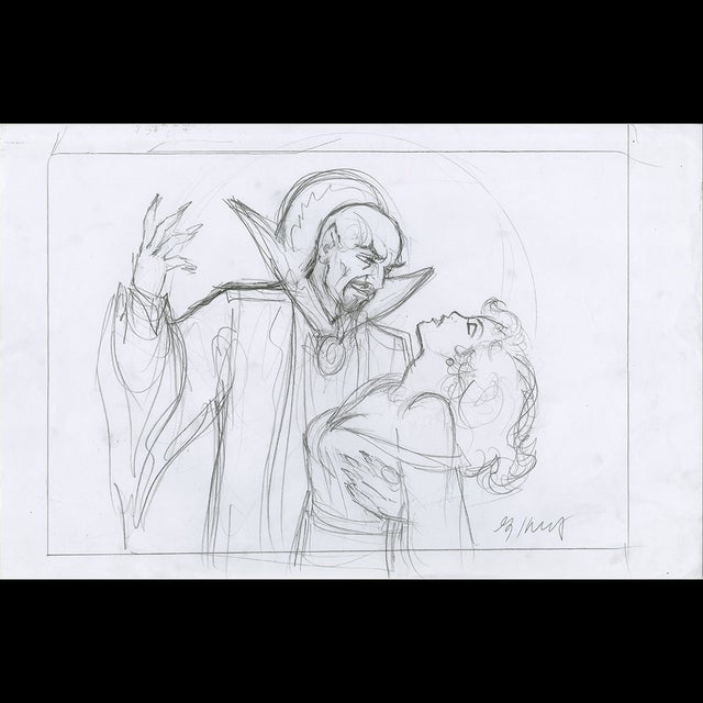 Flash Gordon, Ming and Dale - Preliminary Concept Sketch - Greg Hildebrandt - 117581 Comic Art